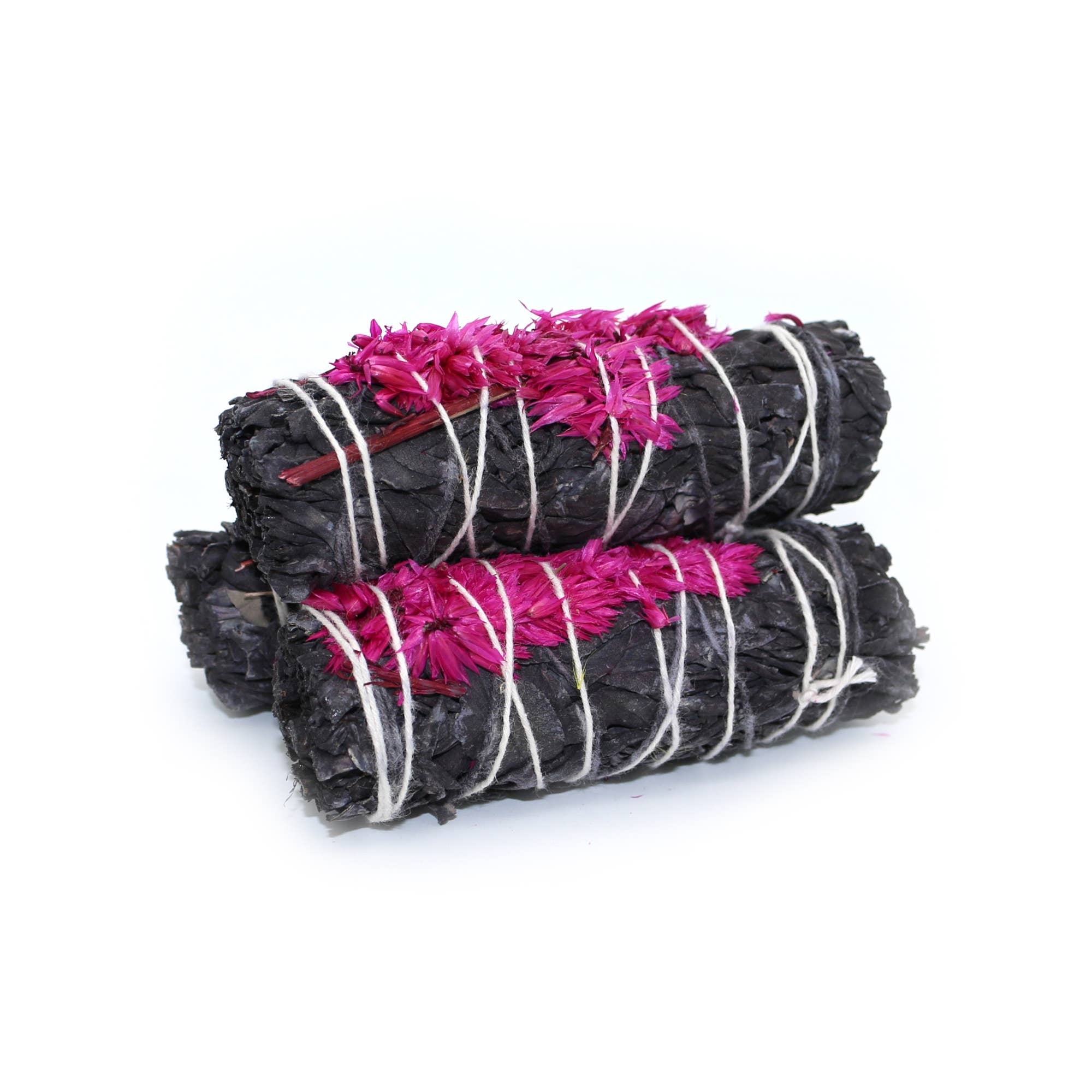 Designs by Deekay Inc. - 'Blossom' Floral White Sage Smudge Stick (4 in.)