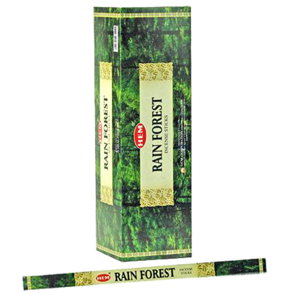 Kheops International - Hem Square Pack Incense 8 Gr Rain Forest (Pk 25)