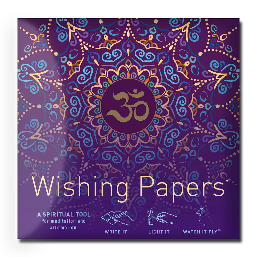 FLYING WISH PAPER ® - PURPLE OM / Mini Kit / Interactive Meditation Experience