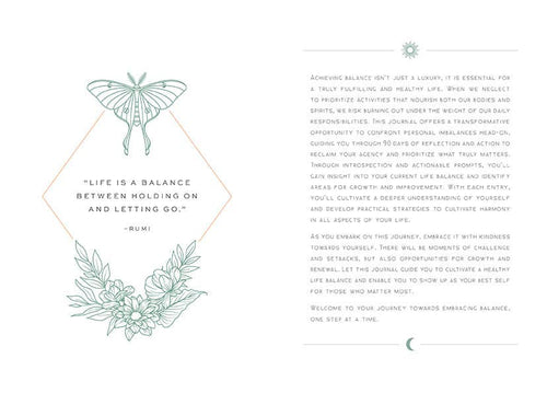 Balance - Day & Night Reflection Journal
