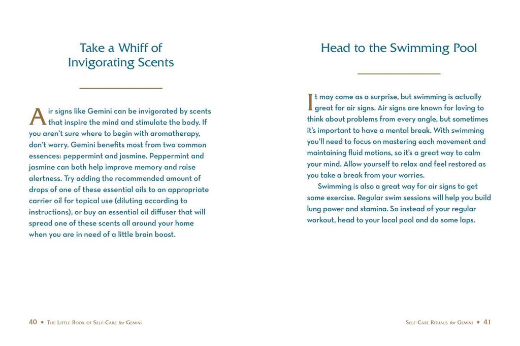 Simon & Schuster - Little Book of Self-Care for Gemini by Constance   Stellas - Hardcover; 160 pages / English