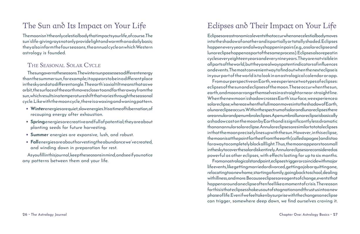 Astrology Journal by Mecca Woods: Hardcover; 192 pages / English