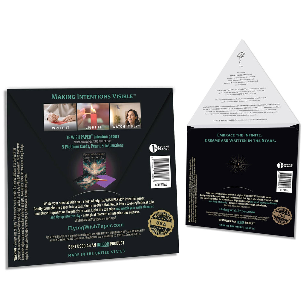 FLYING WISH PAPER ® - CELESTIAL — Flying Wish Paper® Standard Mini WISHING KIT™
