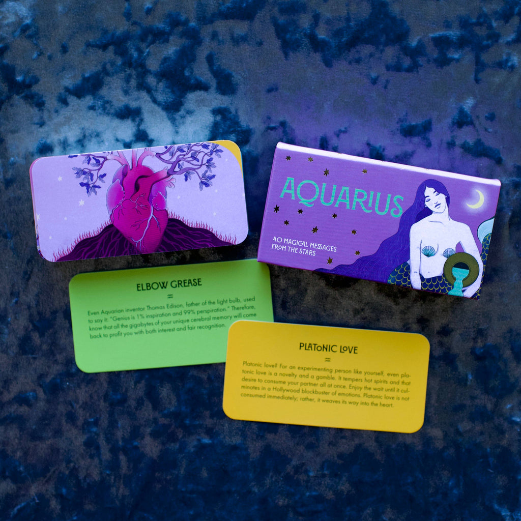 Red Wheel/Weiser LLC - Aquarius Pocket Zodiac Cards: 40 Magical Messages