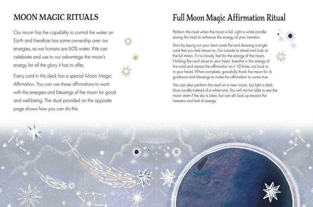 Simon & Schuster - Moon & Stars Tarot by Jayne Wallace - Mixed Media; 64 pages / English