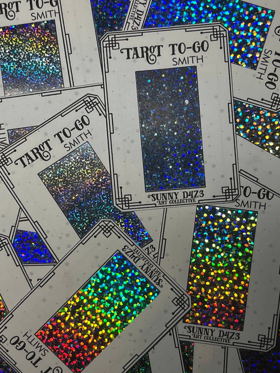 sunny d4z3 art collective - Scratchers- tarot to go white scratch off - 3 card pack - SMITH