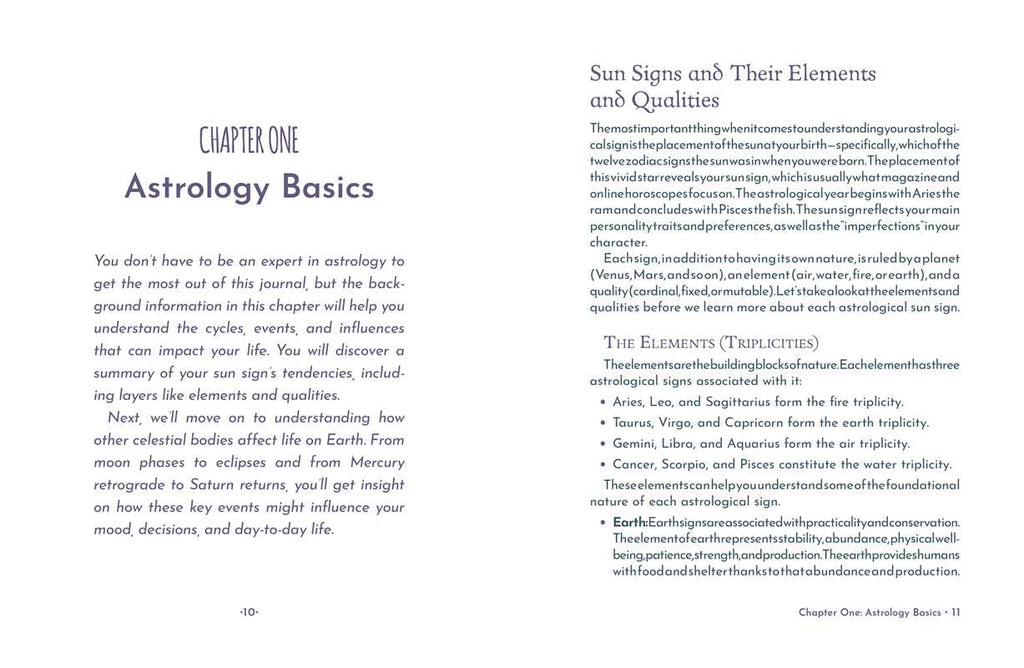 Astrology Journal by Mecca Woods: Hardcover; 192 pages / English