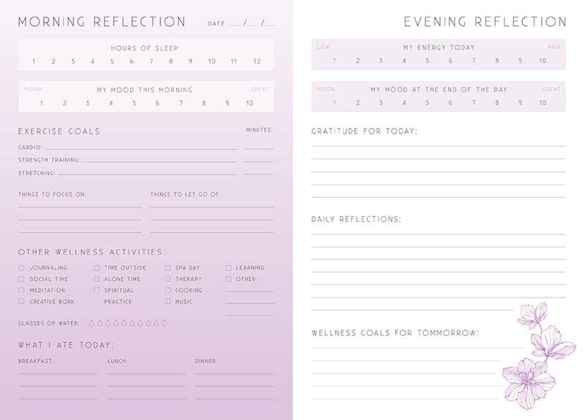 Wellness: A Day and Night Reflection Journal