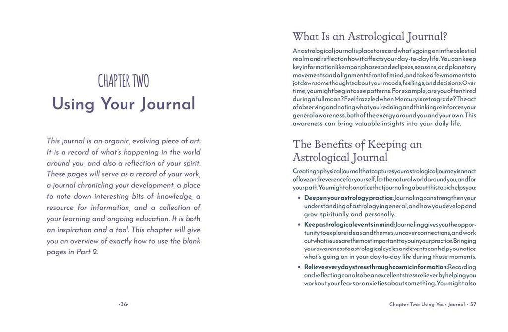 Astrology Journal by Mecca Woods: Hardcover; 192 pages / English
