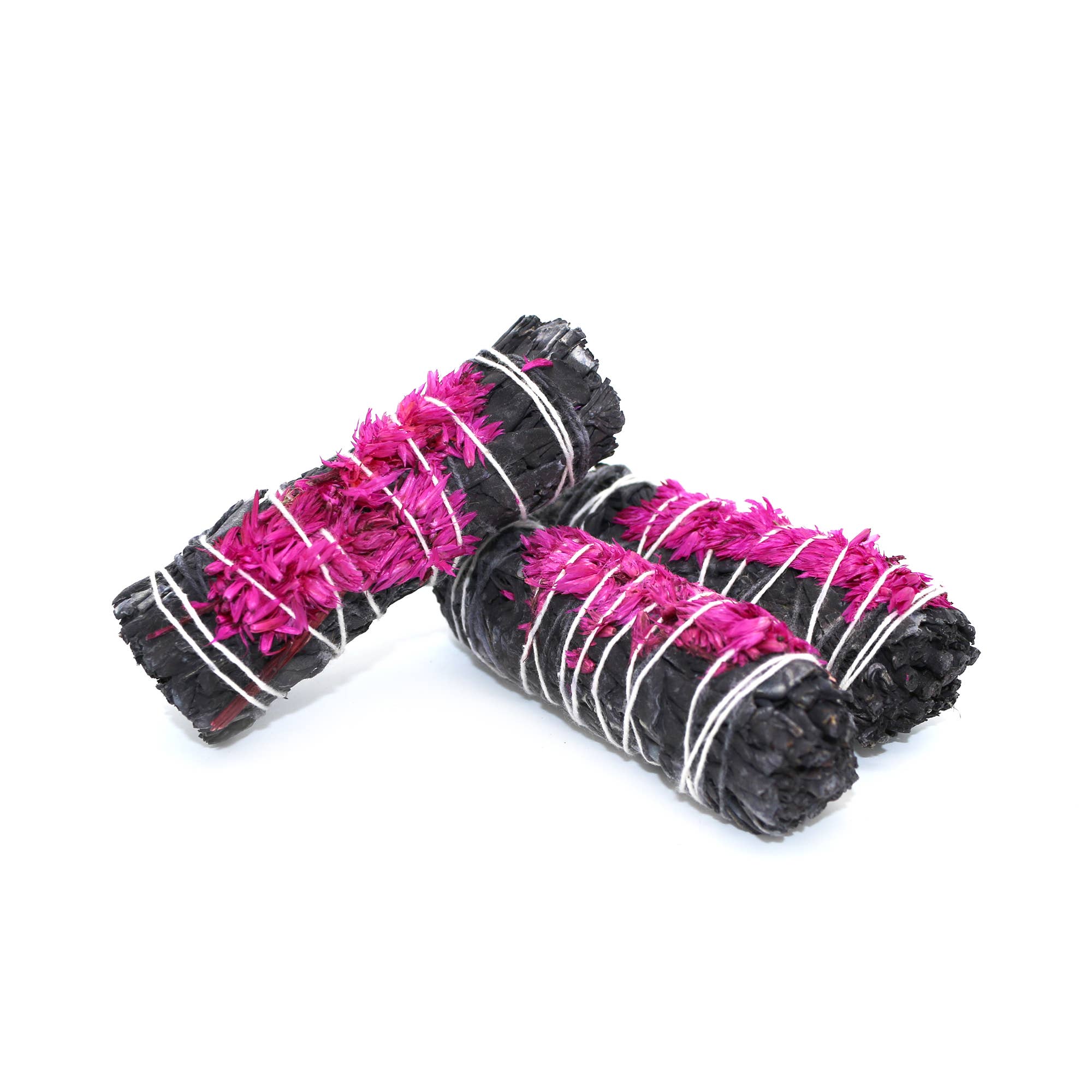 Designs by Deekay Inc. - 'Blossom' Floral White Sage Smudge Stick (4 in.)