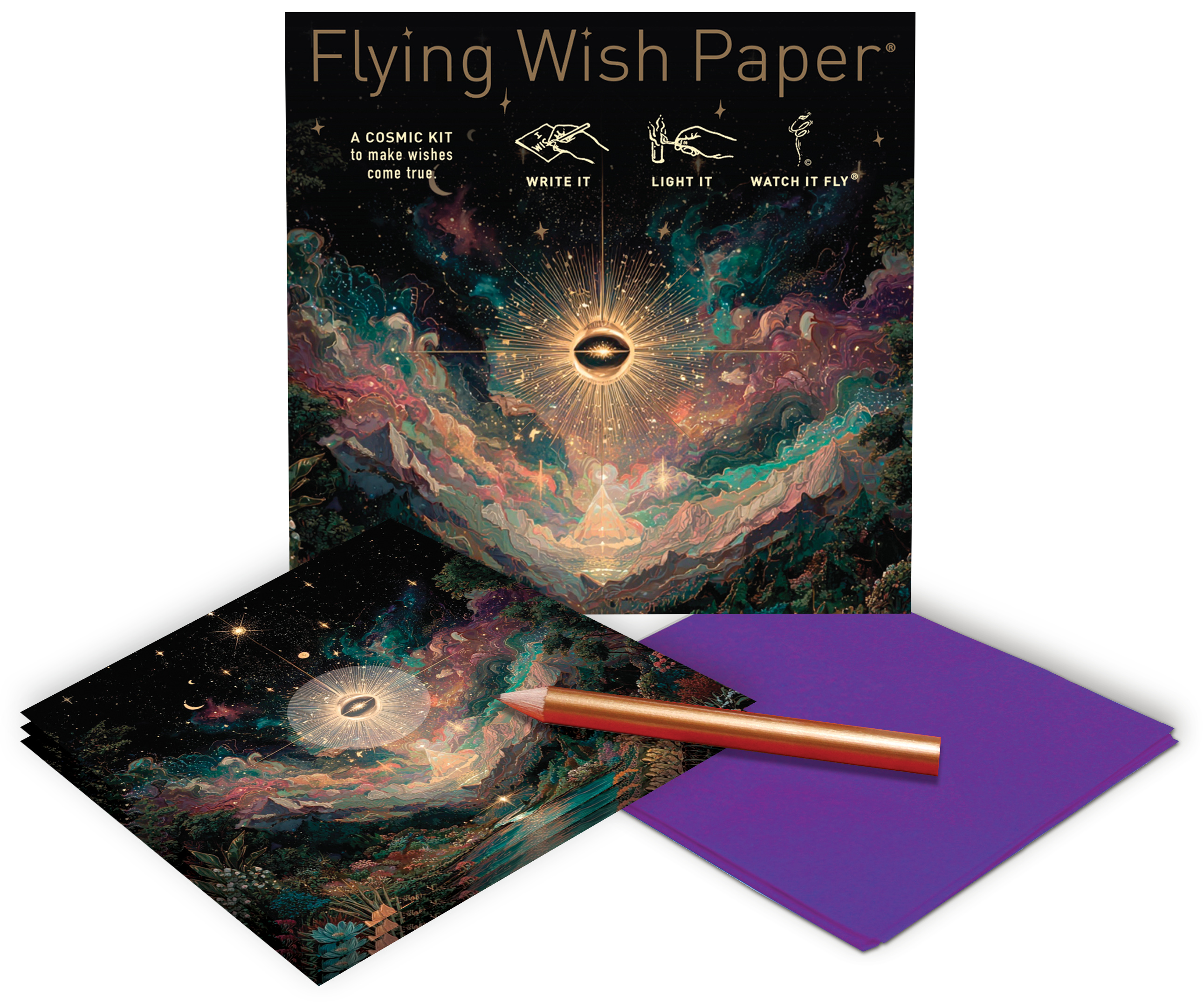 FLYING WISH PAPER ® - CELESTIAL — Flying Wish Paper® Standard Mini WISHING KIT™