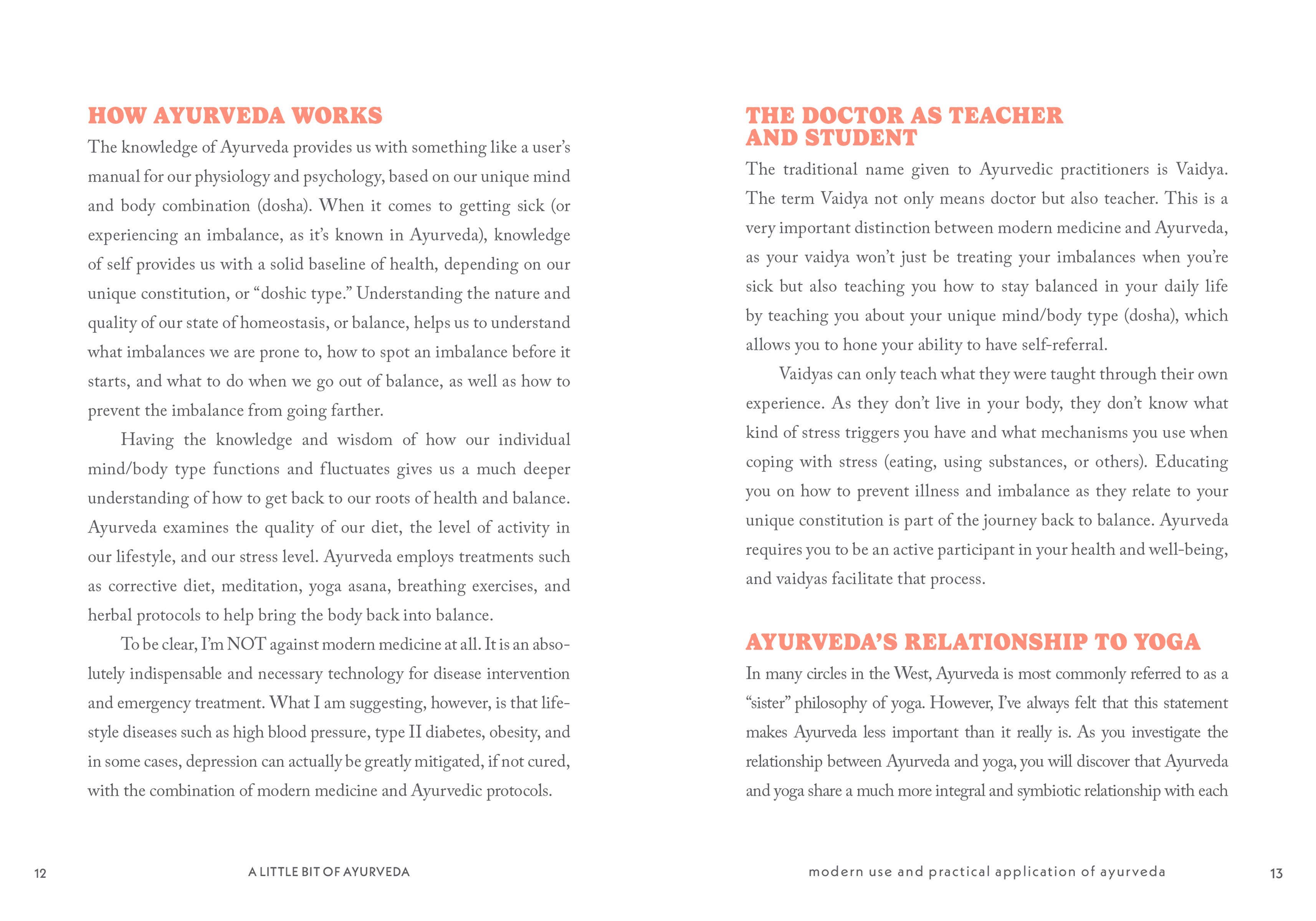 A Little Bit of Ayurveda: An Introduction