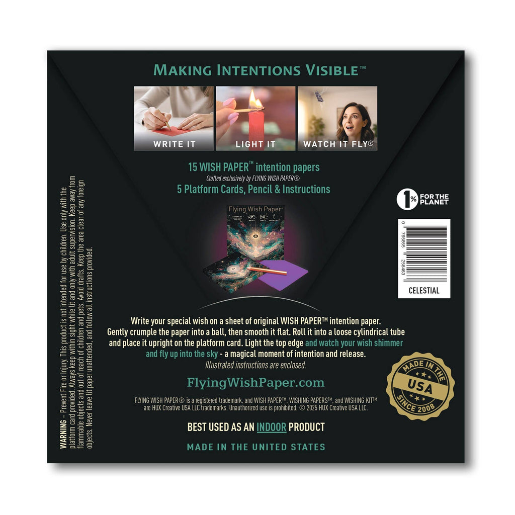 FLYING WISH PAPER ® - CELESTIAL — Flying Wish Paper® Standard Mini WISHING KIT™