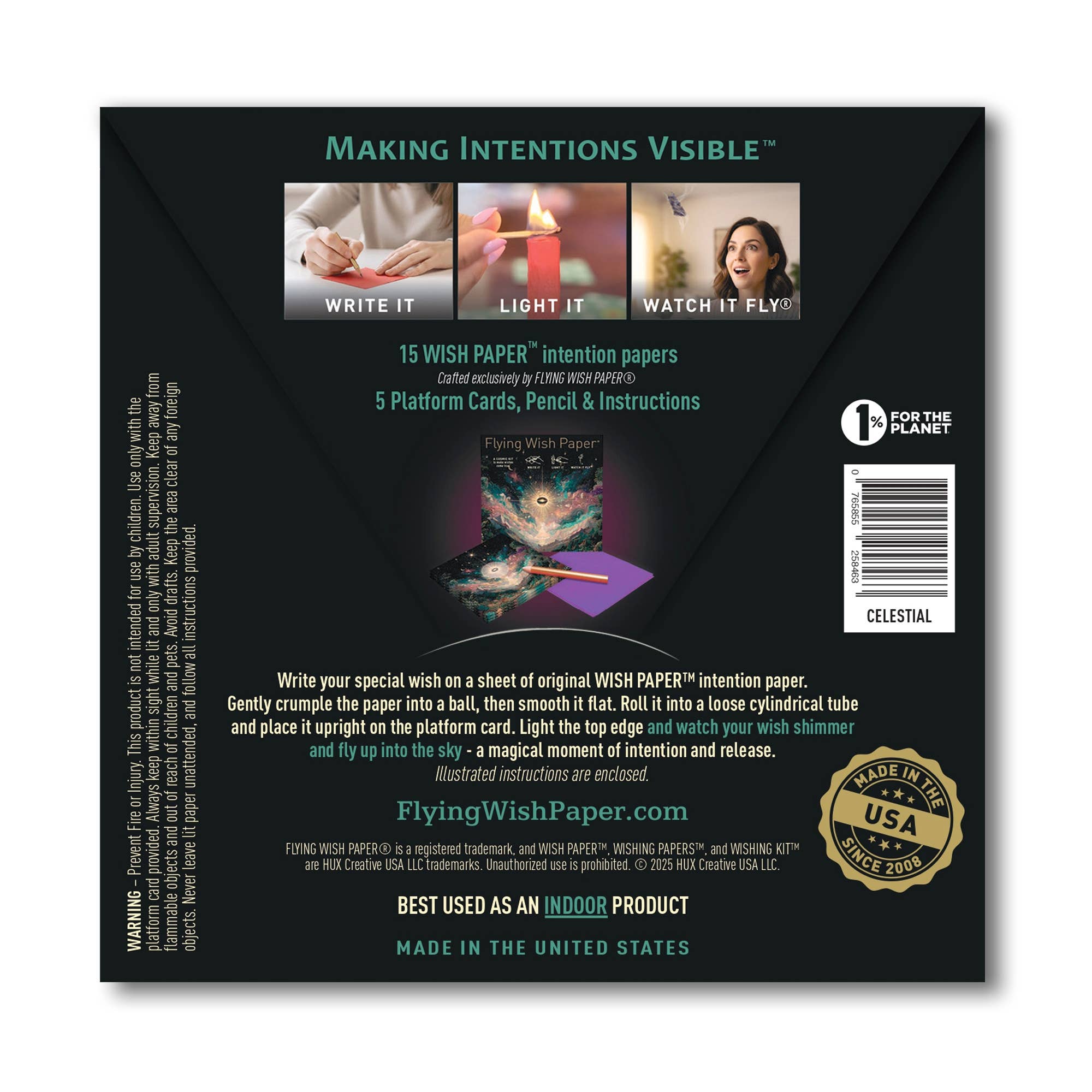 FLYING WISH PAPER ® - CELESTIAL — Flying Wish Paper® Standard Mini WISHING KIT™